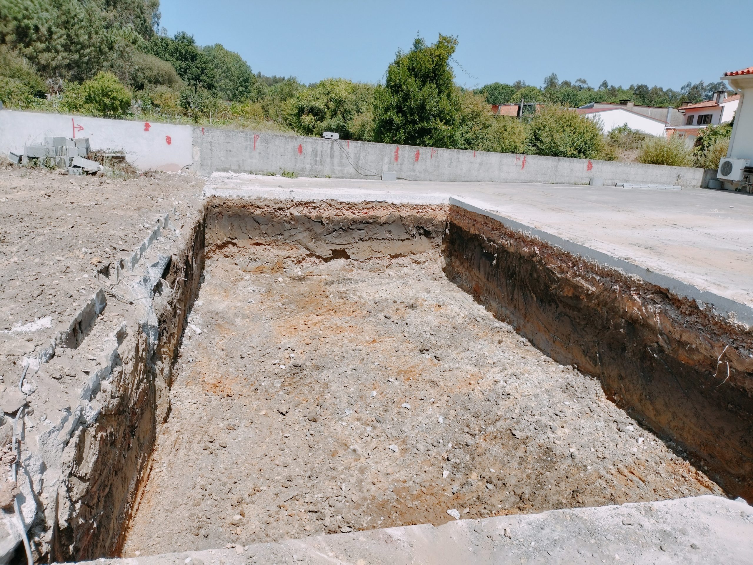 Serviço de escavação